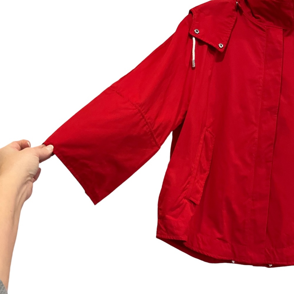 NWT Zara Women’s Red Swing Style Spring Jacket With Removable Hood Size … - Picture 12 of 16